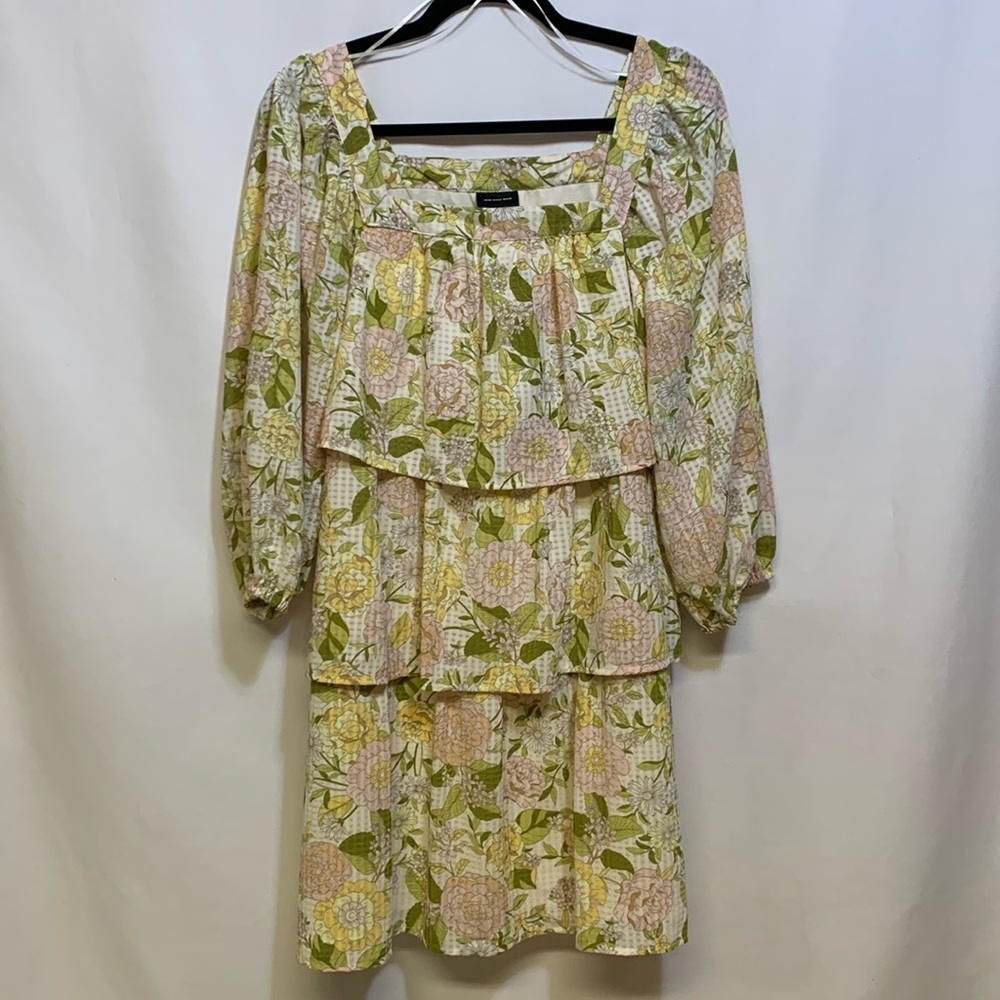 Who What Wear Floral Dress with Sleeves
